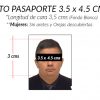 foto documento para pasaporte