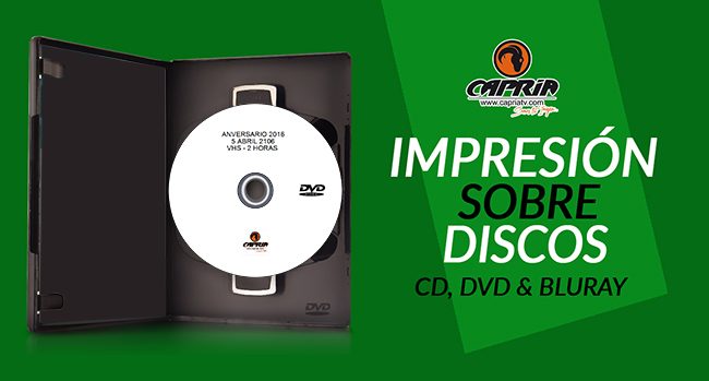 IMPRESION SOBRE DISCO CD DVD BLURAY 2