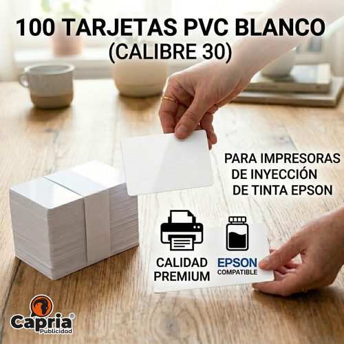Tarjetas PVC Calibre 30 x 100 unds Epson