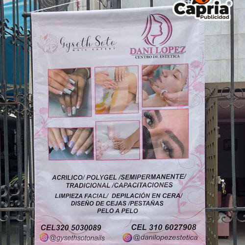 PENDÓN TAMAÑO 50 X 70 CMS