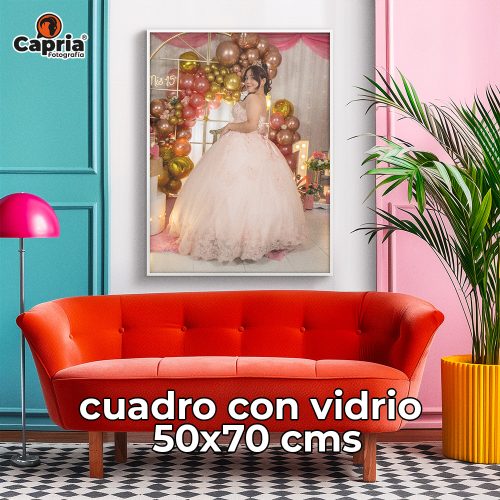 Cuadro con Vidrio 50x70 cms